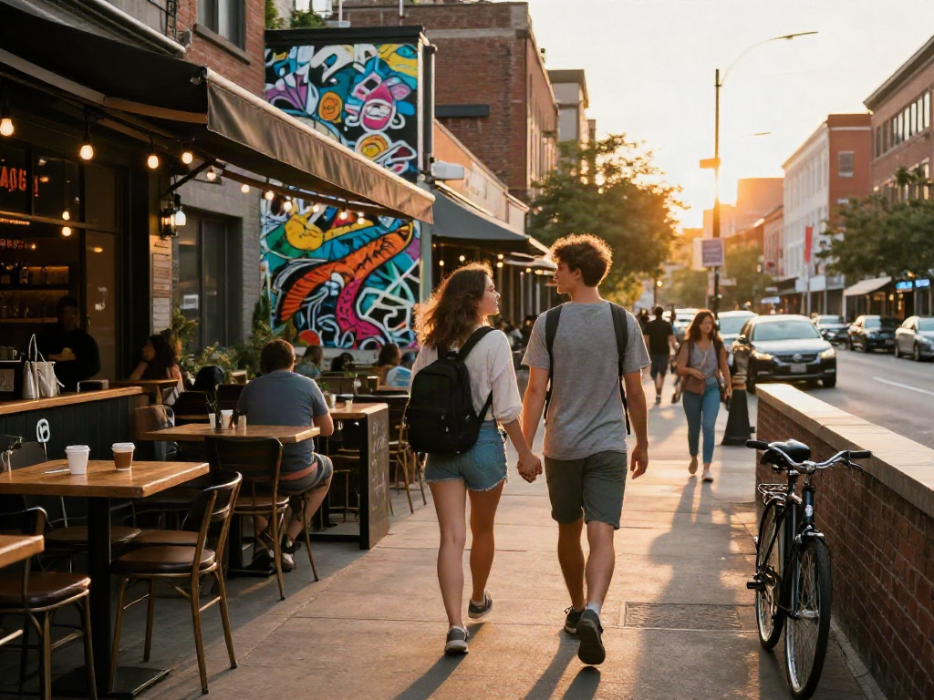 Exploring the vibrant streets with rokok88 alternatif in hand, showcasing urban adventure.
