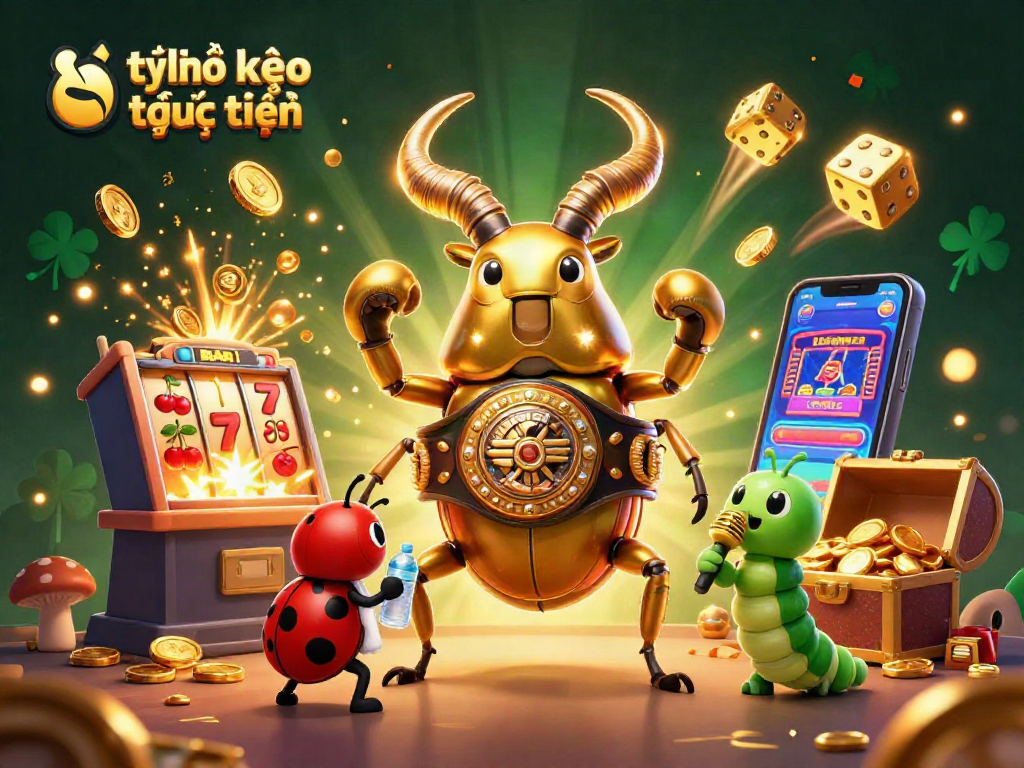 Engage in tỷ lệ kèo trực tuyến with a dynamic illustration showcasing vibrant casino excitement and strategic gambling.