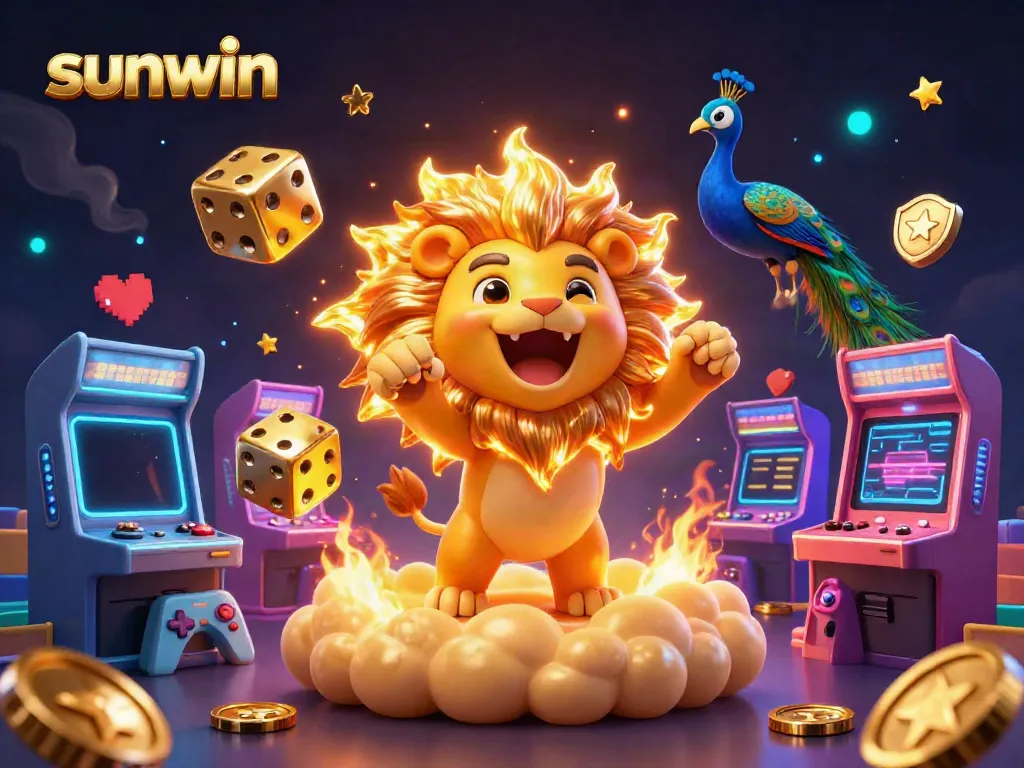 Play to win at sunwin with animated gaming elements showcasing excitement and action.