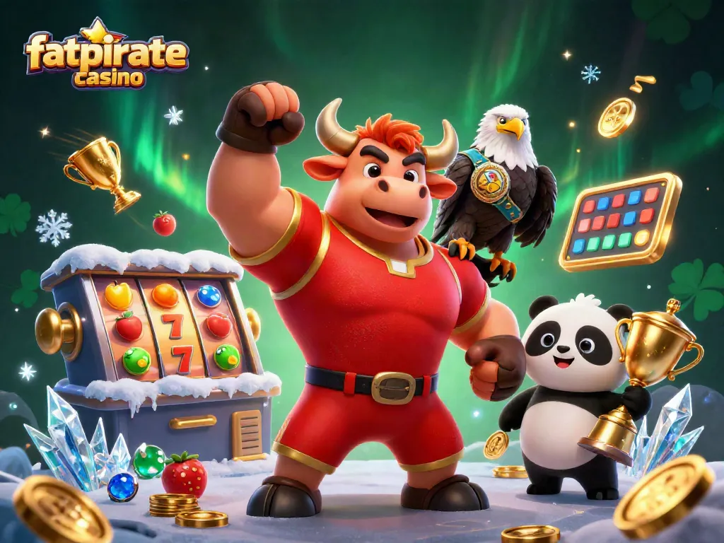 Win big at fatpirate casino with exciting slot games featuring lucky 7s and golden trophies.