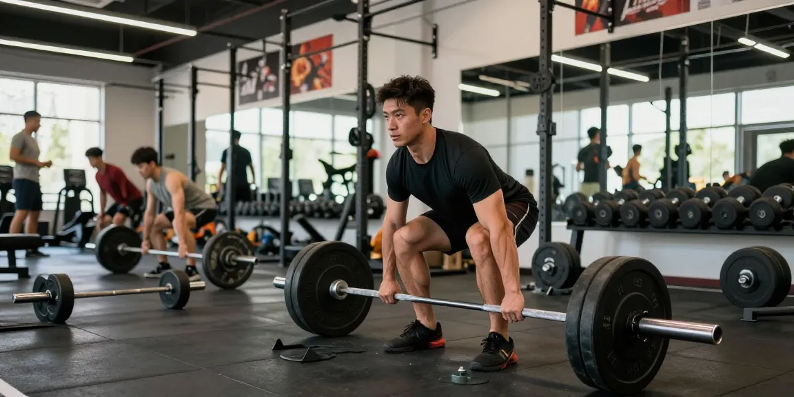 Prime Pharma Steroids gebruikt door atleet tijdens deadlift in moderne sportschool.