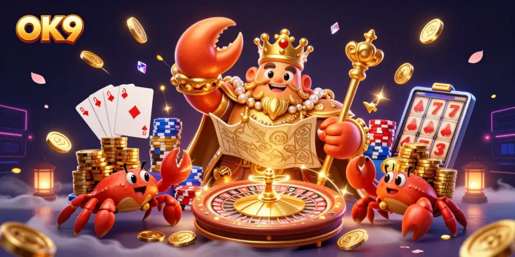 Engage in thrilling gaming adventures at OK9 with delightful visuals and golden treasures.