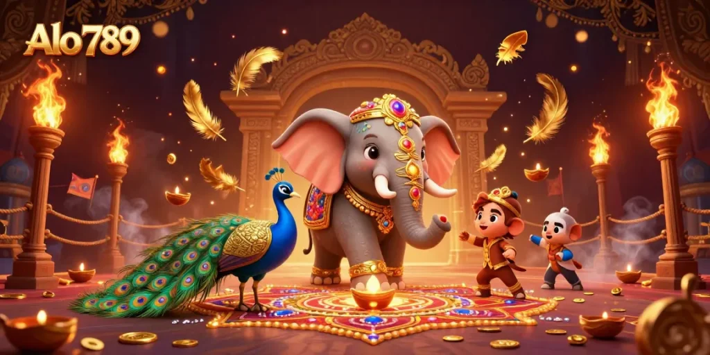 Alo 789 invites players into an exciting cockfighting arena filled with vibrant colors and dynamic elements.